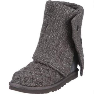 Grey Knit Ugg Boots